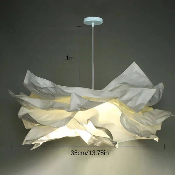 Cloud-Shaped Paper Pendant Light – Elegant DIY Lampshade up to 70cm Wide