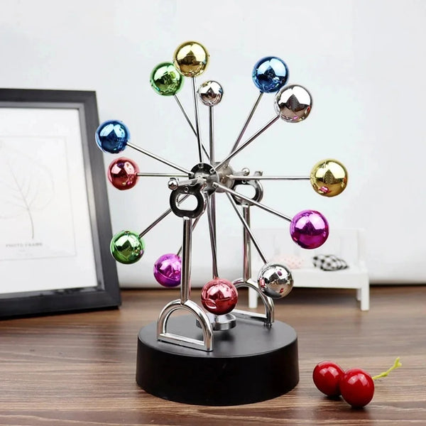 Mini Ferris Wheel Perpetual Motion Machine – Modern Newton's Cradle Physics Toy for Home Décor and Gifts