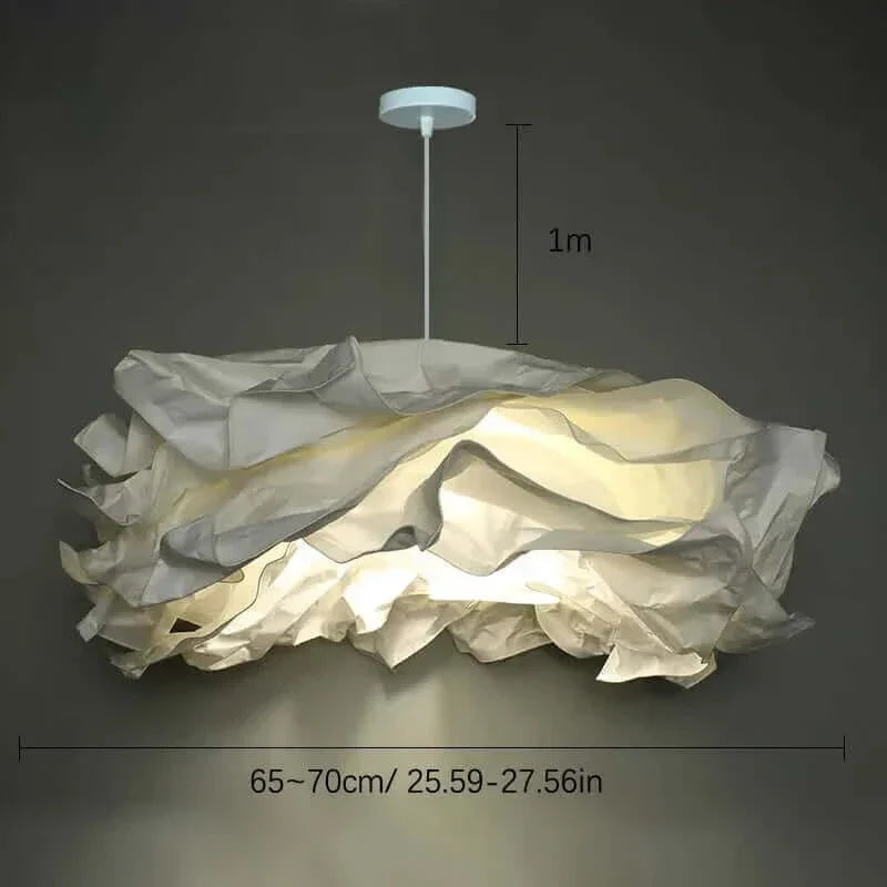 Cloud-Shaped Paper Pendant Light – Elegant DIY Lampshade up to 70cm Wide