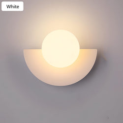 Nordic Semi-Circular Wall Lamp – Modern LED Lighting in 6 Stylish Colours