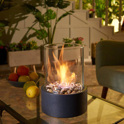 Modern Portable Fireplace – Clean Ethanol Firepit for Indoors & Outdoors – Smokeless, Safe, and Stylish