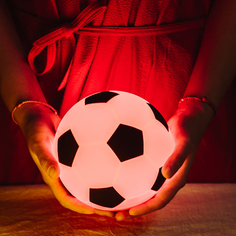 Football LED Night Light – Rechargeable USB Silhouette Lamp for Bedroom