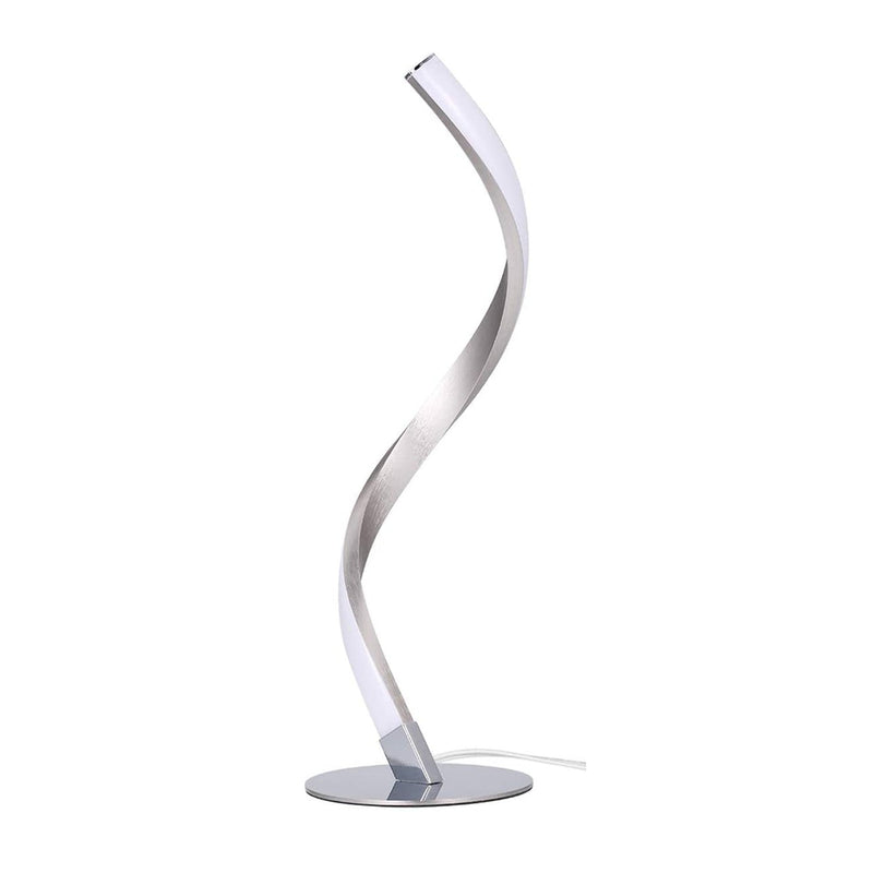 Modern Minimalist LED Spiral Table Lamp – Sleek Aluminium Design for Home and Office