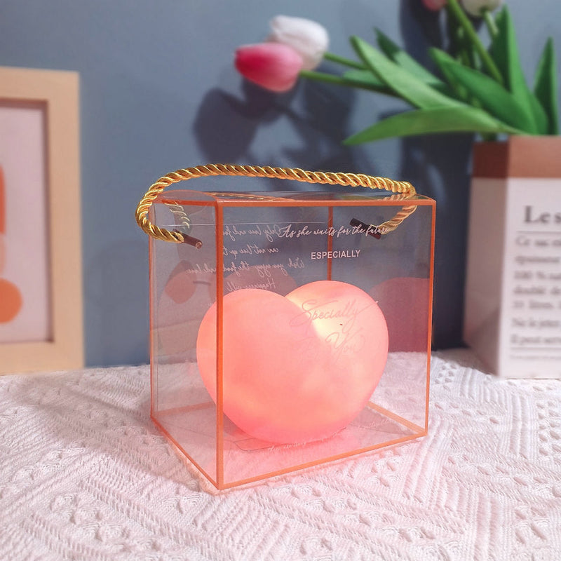 Creative Silicone Heart LED Night Light – Cute Bedside Lamp for Bedroom and Living Room