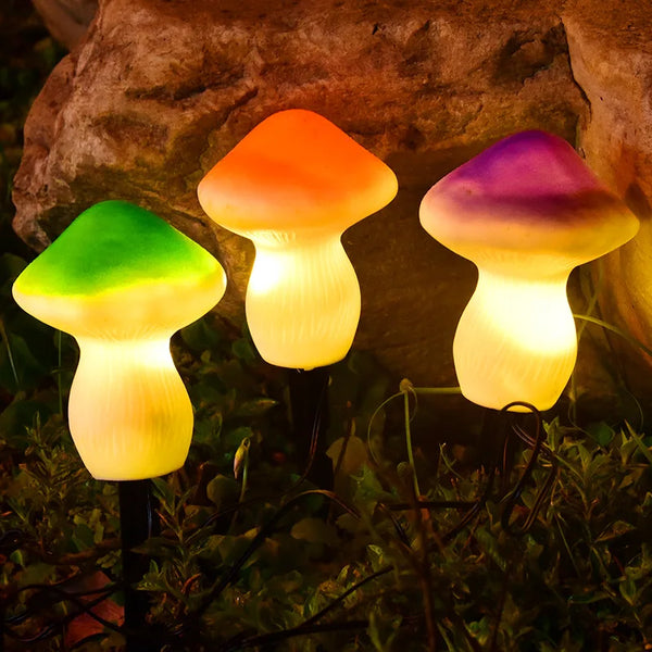 6-Head Solar Mushroom Lights – Waterproof LED Garden Path Lights for Outdoor Decoration, Easter, Halloween & Christmas