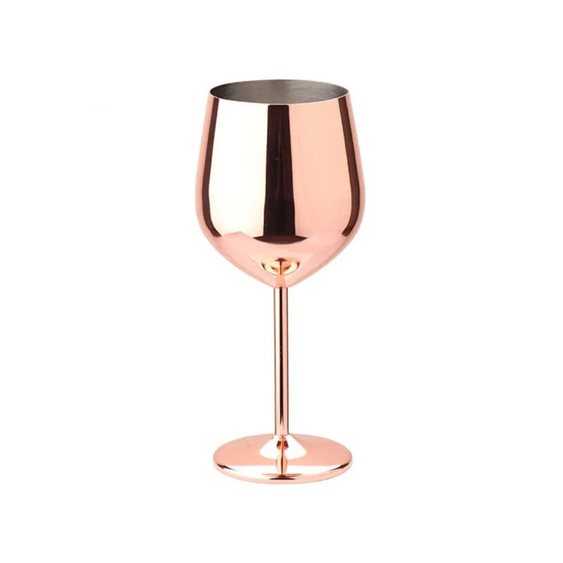 Luxurious Stainless Steel Wine Goblets – Modern & Unbreakable Design