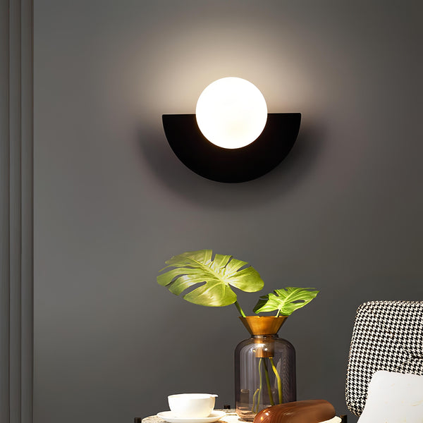 Nordic Semi-Circular Wall Lamp – Modern LED Lighting in 6 Stylish Colours