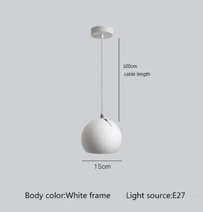 Nordic Modern Pendant Light – Sleek and Minimalist Dining Room Lamp