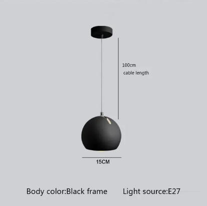 Nordic Modern Pendant Light – Sleek and Minimalist Dining Room Lamp