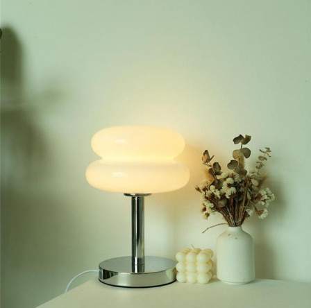 Modern Ripple Table Lamp – Nordic Glass and Metal Contemporary Design