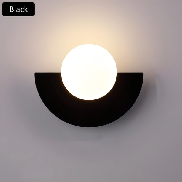 Nordic Semi-Circular Wall Lamp – Modern LED Lighting in 6 Stylish Colours