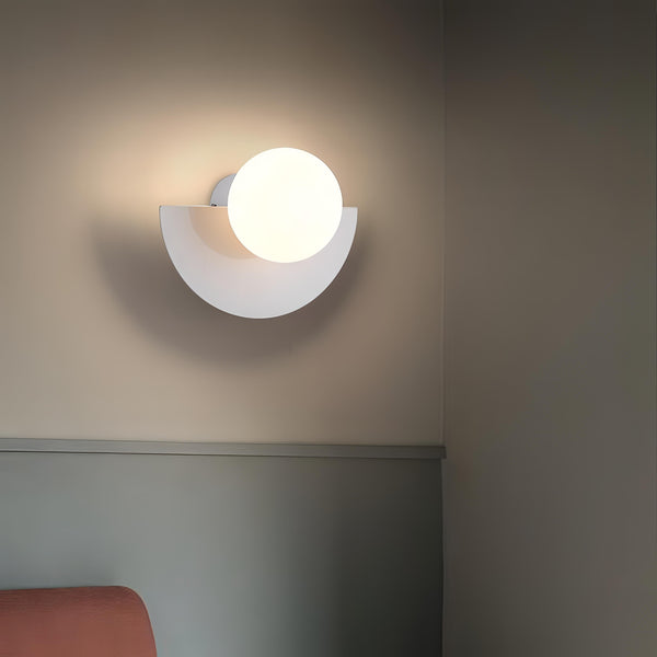 Nordic Semi-Circular Wall Lamp – Modern LED Lighting in 6 Stylish Colours