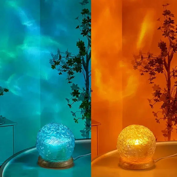 Crystal Glow Lamp – Soothing Water Ripple LED Light