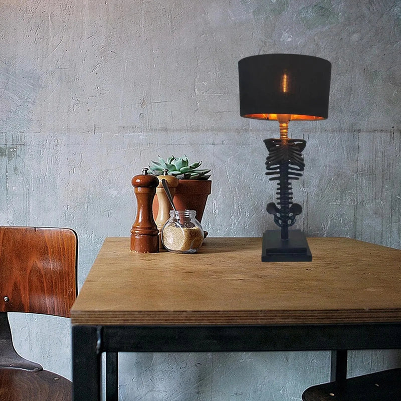 Gothic Skeleton Table Lamp – Handcrafted Gothic Décor for a Unique Interior