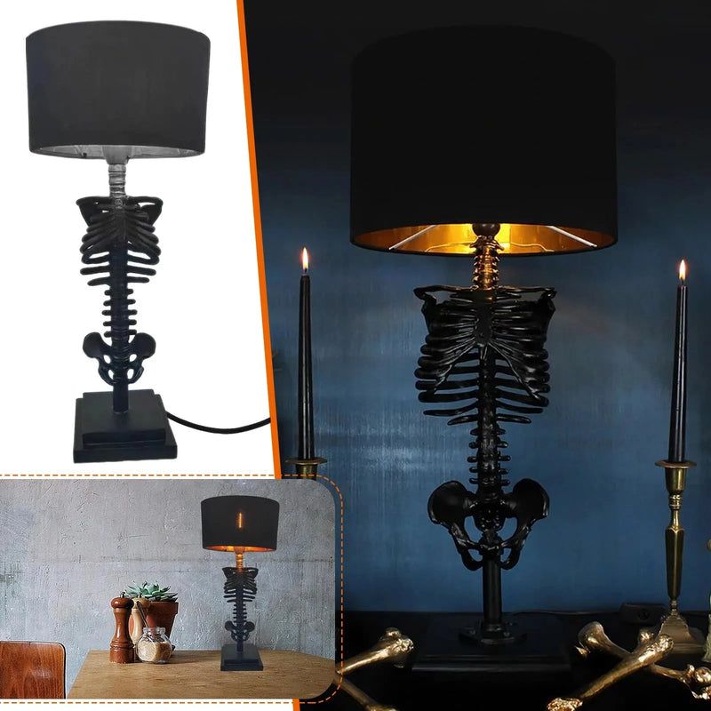 Gothic Skeleton Table Lamp – Handcrafted Gothic Décor for a Unique Interior