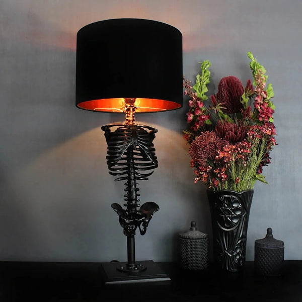 Gothic Skeleton Table Lamp – Handcrafted Gothic Décor for a Unique Interior