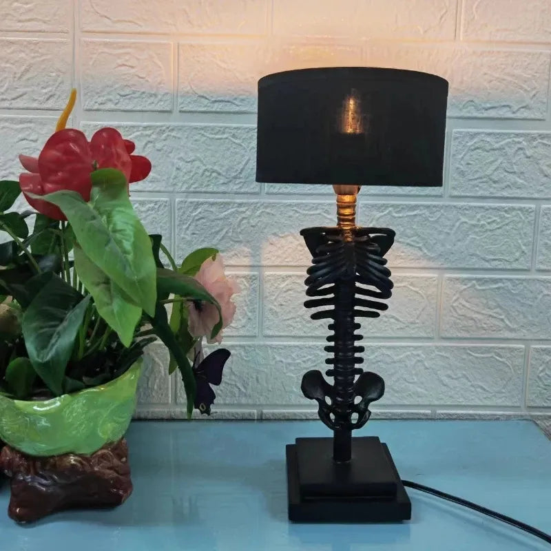 Gothic Skeleton Table Lamp – Handcrafted Gothic Décor for a Unique Interior