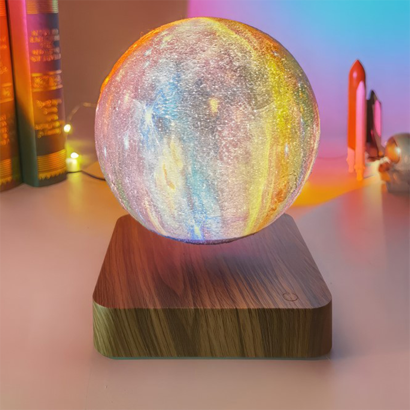 Magnetically Levitating Galaxy Lamp – 3D Floating LED Light with Galaxy Effect