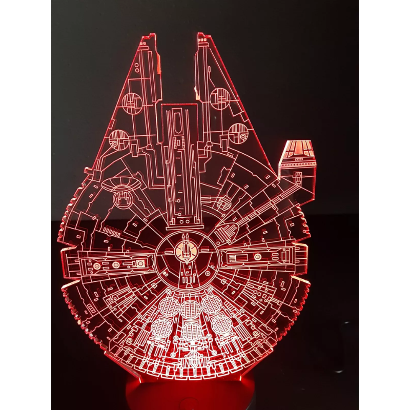 3D Millennium Falcon LED Lamp – The Perfect Star Wars Gift