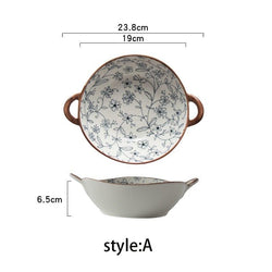 Japanese-Inspired Ceramic Bowls with Handles – Elegant & Functional Tableware