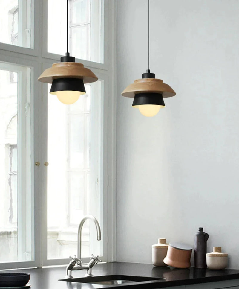 Scandinavian Pendant Light – Minimalist Wooden Design for a Cosy Home