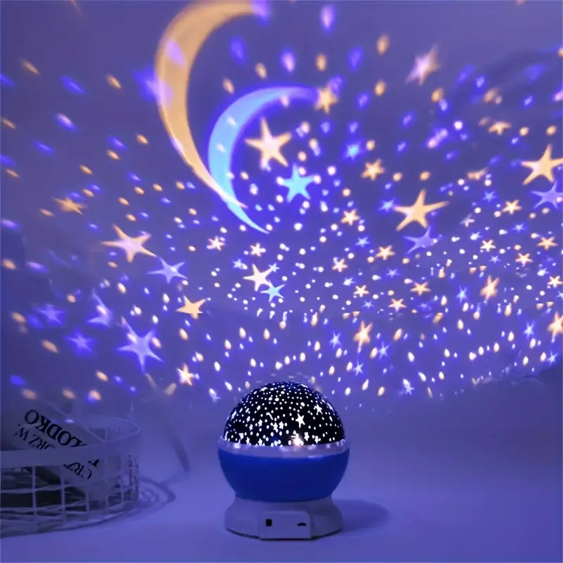 Starry Night Projection Lamp – Enchanting Night Light for Kids