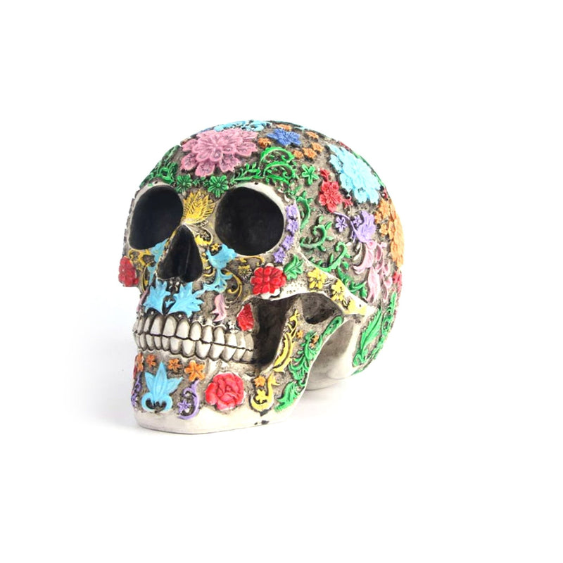 Day of the Dead Sugar Skull Figurine – Handcrafted Mexican Art Decor