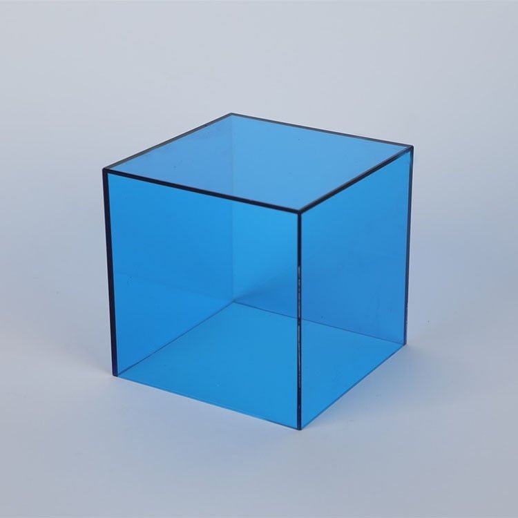 Colourful Transparent Acrylic Storage Box – Modern Display Cube for Stylish Presentation