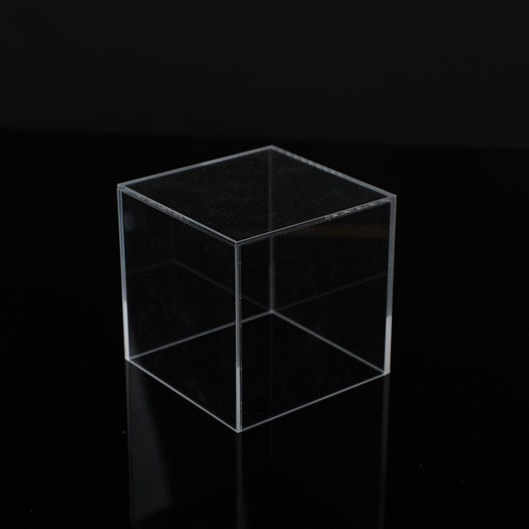 Colourful Transparent Acrylic Storage Box – Modern Display Cube for Stylish Presentation