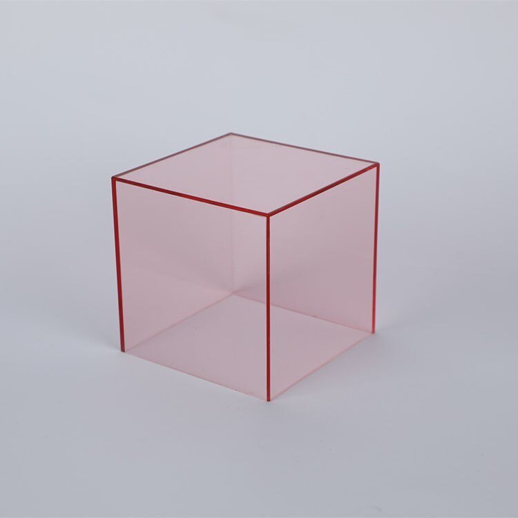 Colourful Transparent Acrylic Storage Box – Modern Display Cube for Stylish Presentation