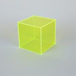 Colourful Transparent Acrylic Storage Box – Modern Display Cube for Stylish Presentation