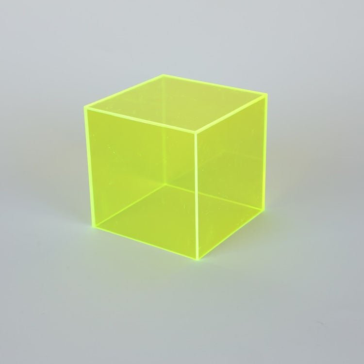 Colourful Transparent Acrylic Storage Box – Modern Display Cube for Stylish Presentation