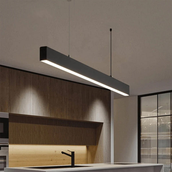 Sleek LED Linear Pendant Light – Modern Ceiling Light for Offices and Workspaces