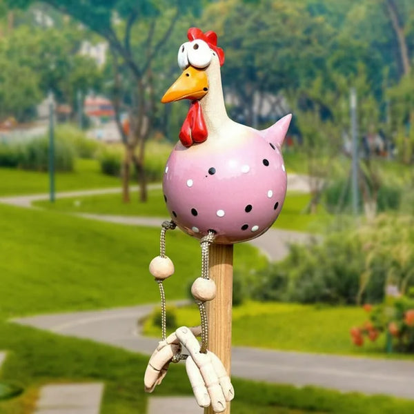 Fun Chicken Garden Ornaments | Unique Decorative Stakes for Your Garden