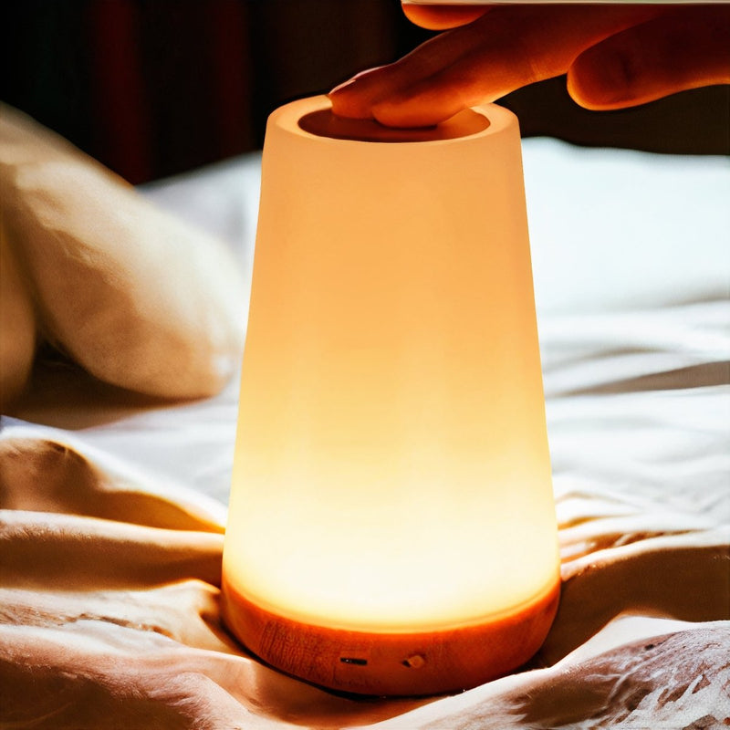 ColourGlow Touch Bedside Lamp – Smart LED Lamp with Remote and USB Charging