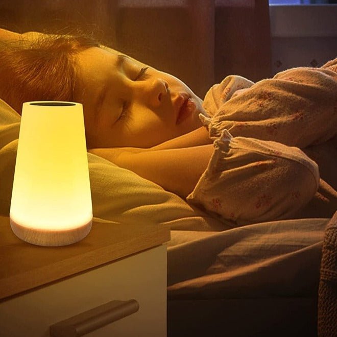 ColourGlow Touch Bedside Lamp – Smart LED Lamp with Remote and USB Charging