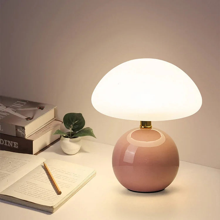 Elegant French Mushroom Lamp – Stylish Table Lamp with Nostalgic Charm