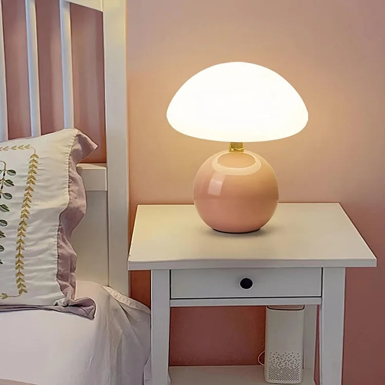 Elegant French Mushroom Lamp – Stylish Table Lamp with Nostalgic Charm