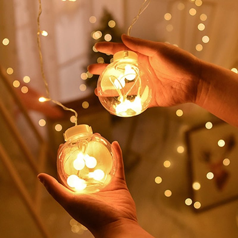 LED Star Curtain Lights – Hanging Star String Lights for Christmas and Special Occasions