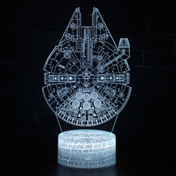 3D Millennium Falcon LED Lamp – The Perfect Star Wars Gift