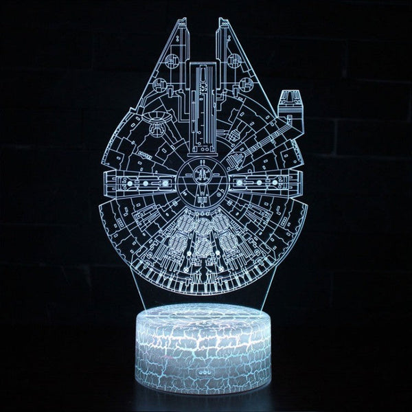 3D Millennium Falcon LED Lamp – The Perfect Star Wars Gift