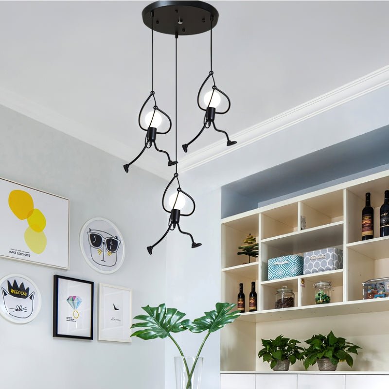 Hanging Man Pendant Light – Creative Ceiling Lamp for Fun and Modern Interiors