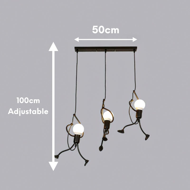 Hanging Man Pendant Light – Creative Ceiling Lamp for Fun and Modern Interiors