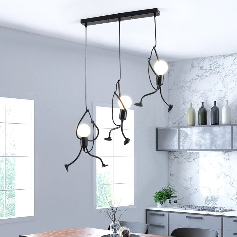 Hanging Man Pendant Light – Creative Ceiling Lamp for Fun and Modern Interiors