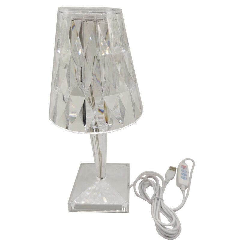 Luxurious LED Crystal Table Lamp – Diamond Design for a Radiant Home