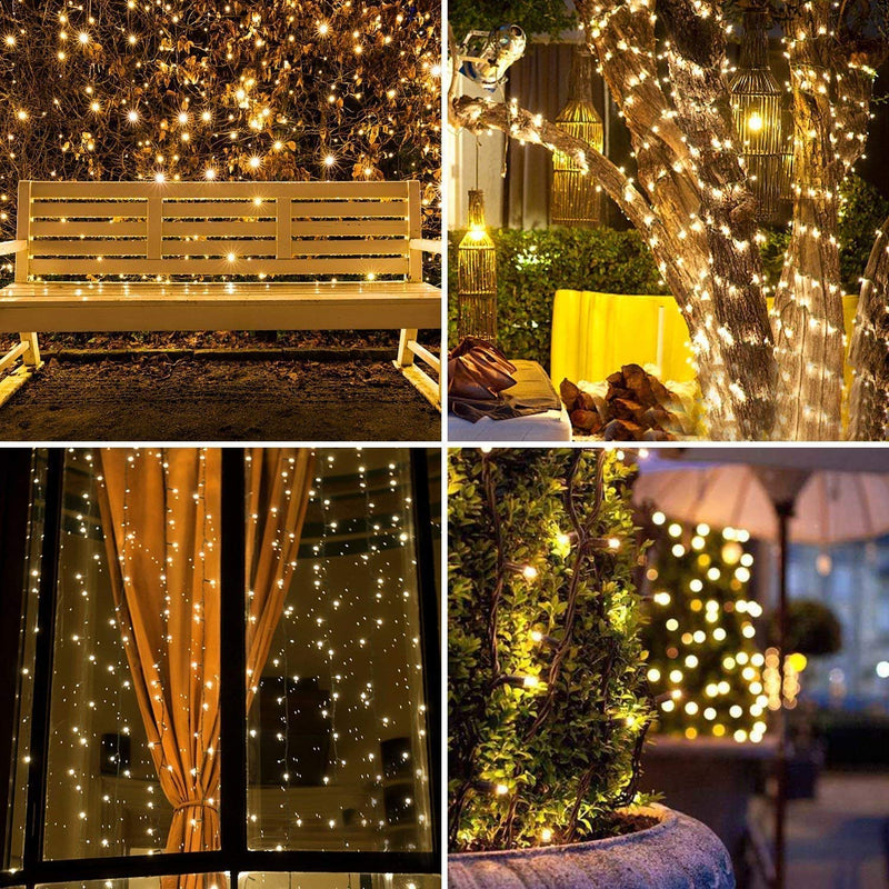 Waterproof LED Christmas String Lights – 8 Modes, Available in 25m & 50m for Christmas and Festive Decorations