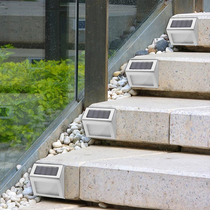 Solar Step Lights – Waterproof Outdoor Deck and Stair Lights for Garden, Patio, Porch, Pathway, and Backyard