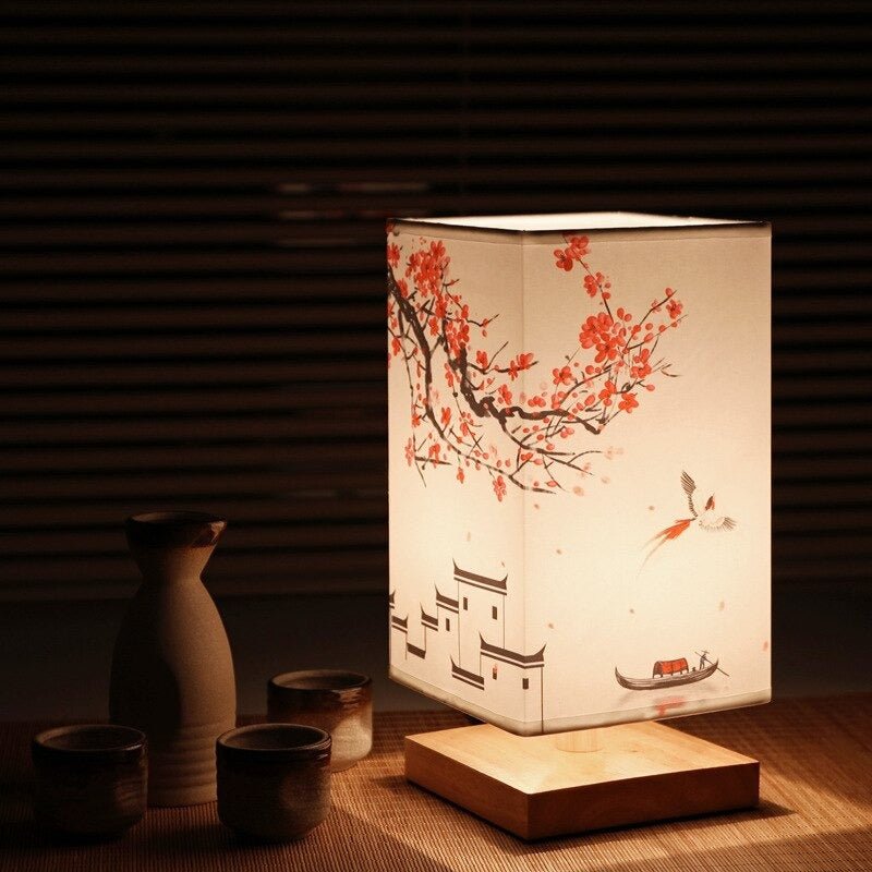 Japanese-Scandi Table Lamp – Zen-Inspired Light for Bedroom and Living Room