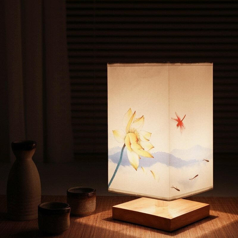 Japanese-Scandi Table Lamp – Zen-Inspired Light for Bedroom and Living Room