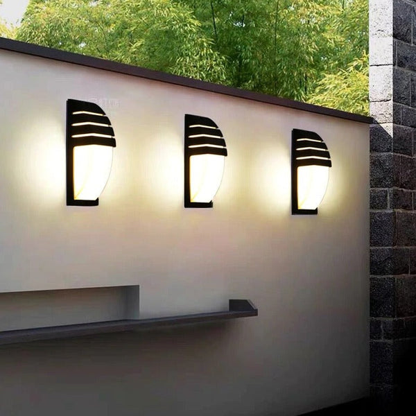 Modern LED Outdoor Wall Light – Waterproof with Radar Motion Sensor